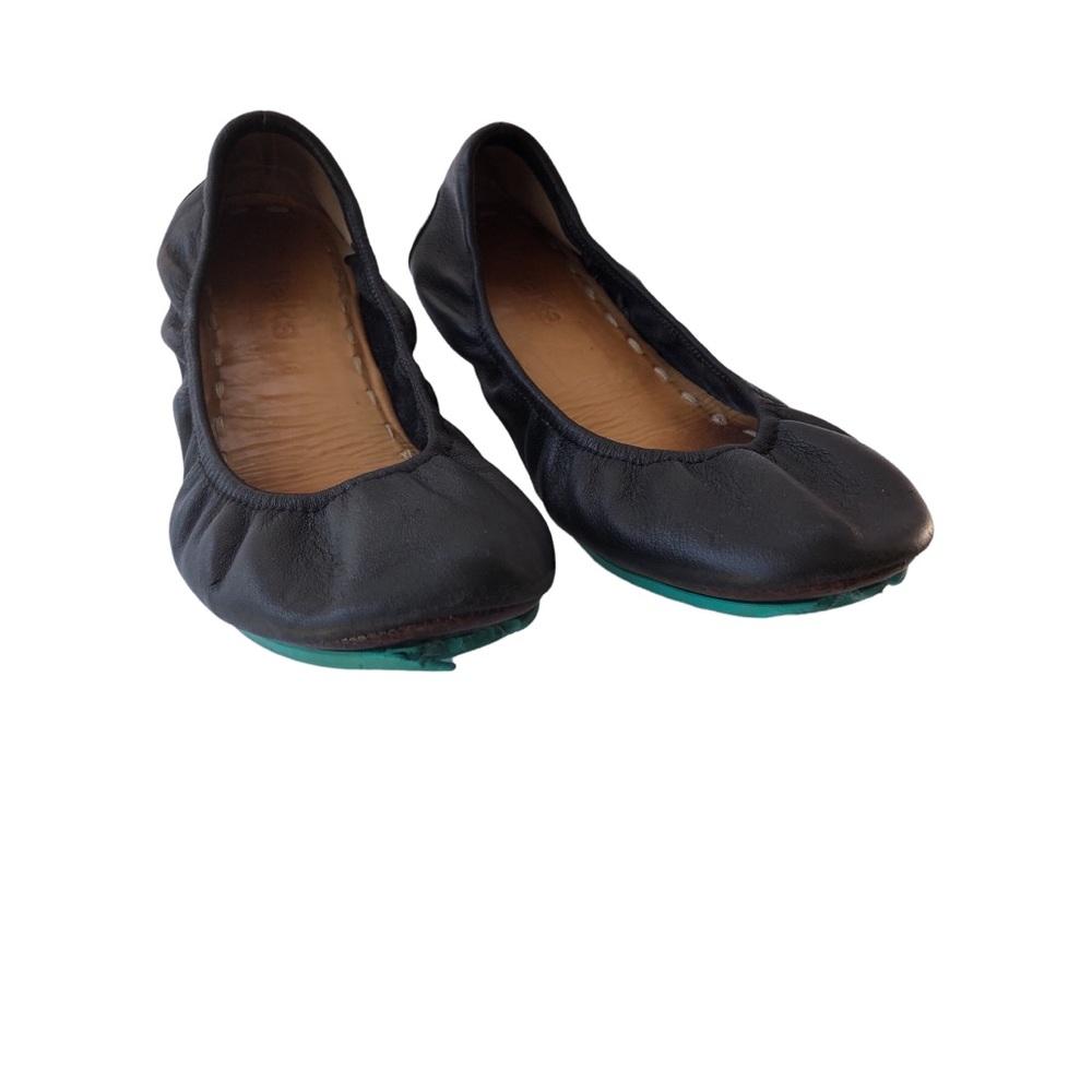 Tieks Women’s Black Leather Ballet Flats Shoes size 8